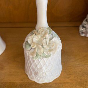 Vintage Shiah Yih Wedding Bell with White Flowers